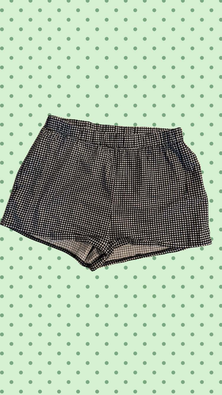 Aéropostale Black and White Gingham Cotton Boxer Shorts